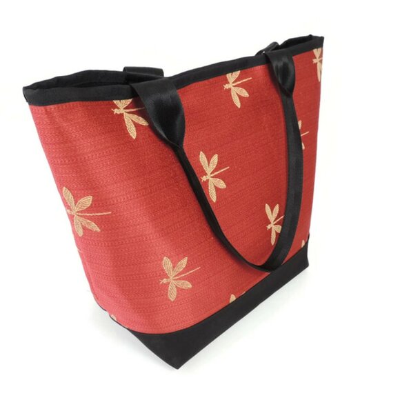 Sally Spicer Signature Tote Bags in Dragonfly Red by Spicer Bags - Picture 3 of 3